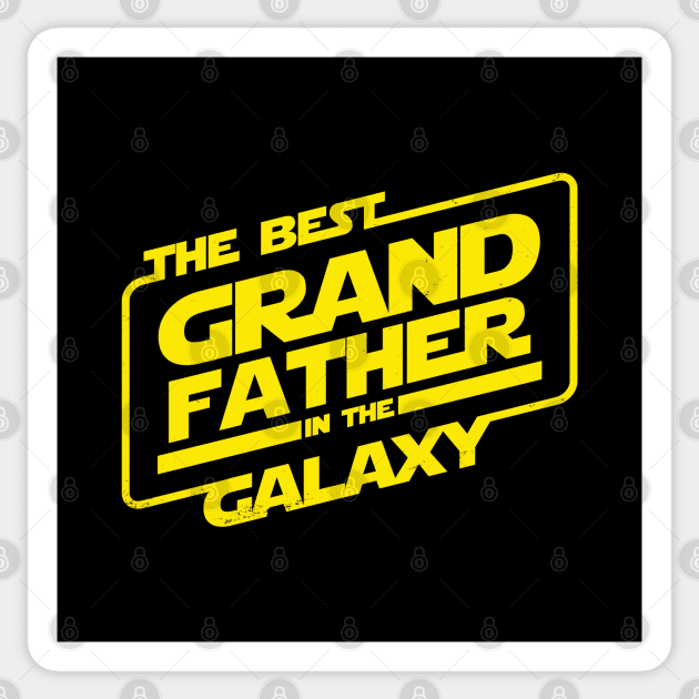 The Best Grandfather in the Galaxy Gift For Grandfathers Dads Granddads Sticker by BoggsNicolas